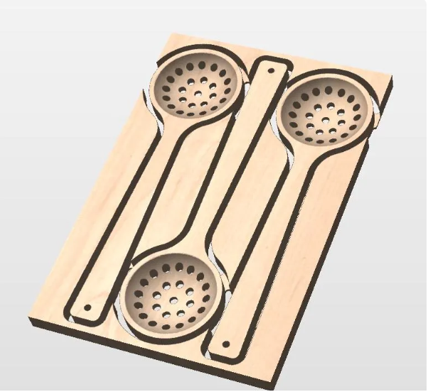 CNC Files Bundle/ Kitchen Utensils/ Games/ Vcarve, Aspire, CRV.