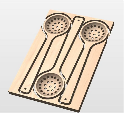 CNC Files Bundle/ Kitchen Utensils/ Games/ Vcarve, Aspire, CRV.