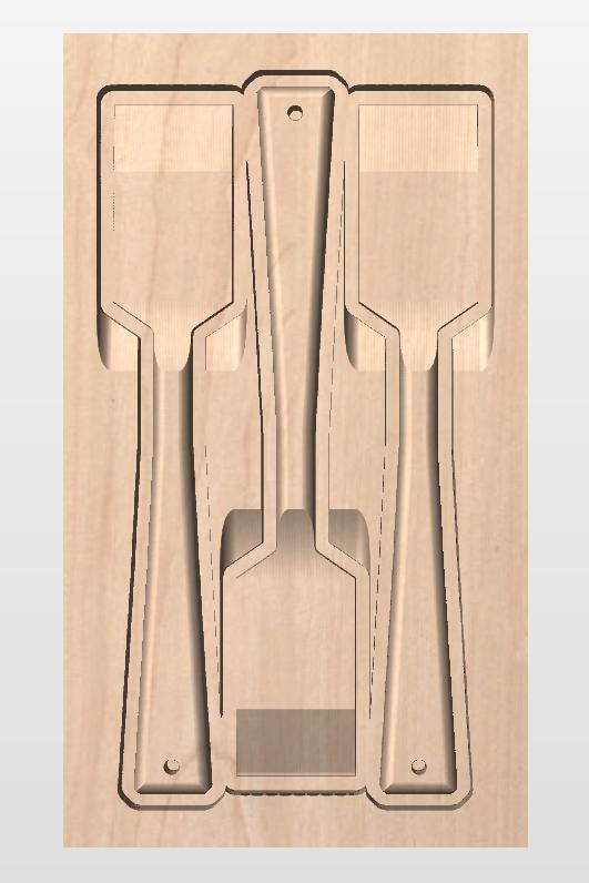 Kitchen utensil Gcode files for dessert bar chisel-CNC PROJECT