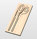 CNC gcode files for a salad tongs
