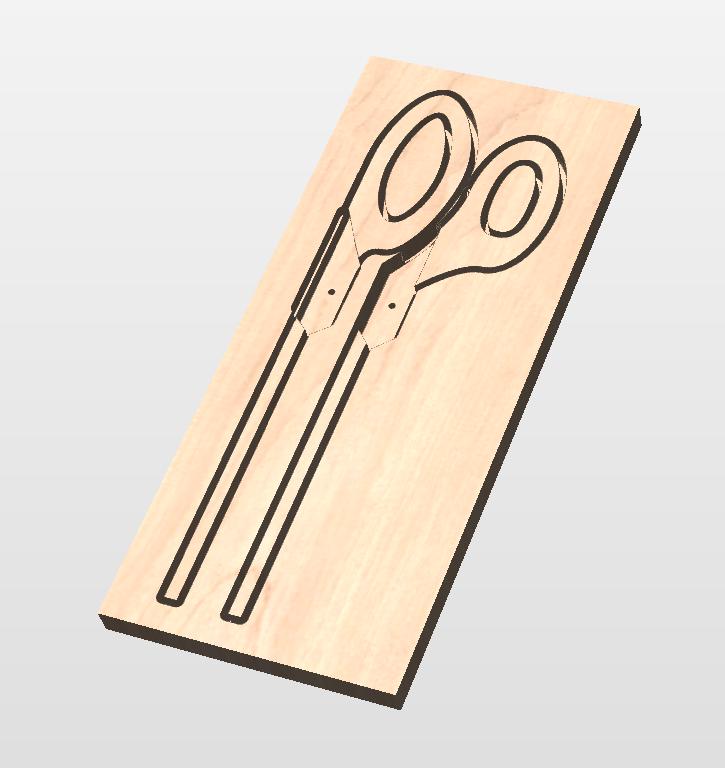CNC gcode files for a salad tongs