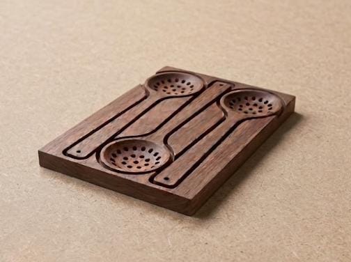 CNC File Vectric CRV: Nested Artisan Skimmer Spoon Set for VCarve & Aspire