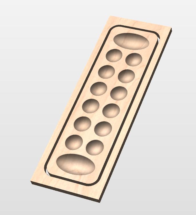 Mancala Games CNC Files Vcarve and Aspire CRV.