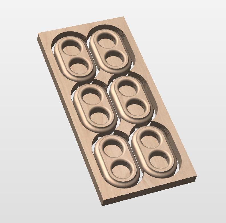 CNC project gcode files for salt and pepper trays Vectric CRV.