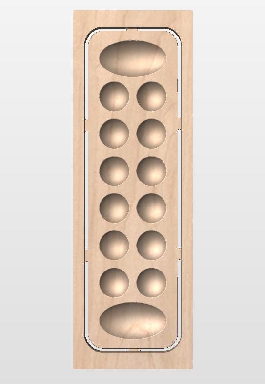 Mancala Games CNC Files Vcarve and Aspire CRV.